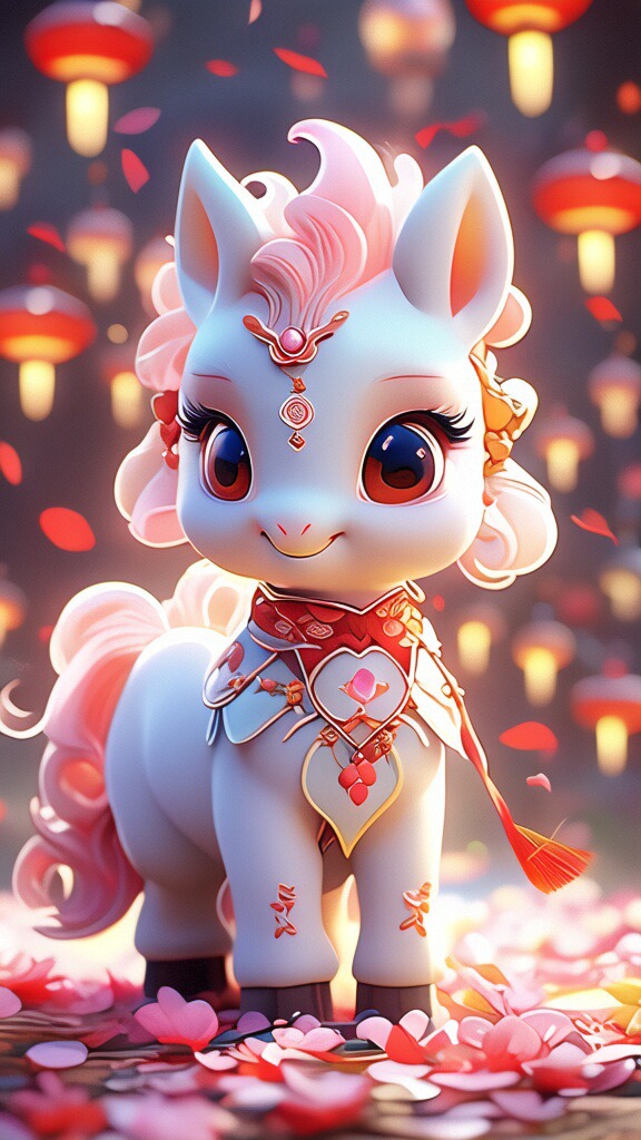 这不是一匹来自童话的小马吗?