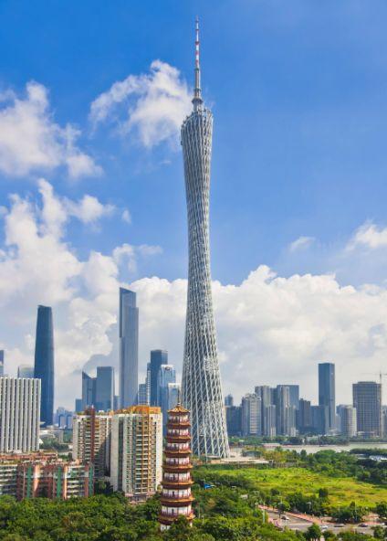 广州塔,位于广州市中心,是广州市的新地标.