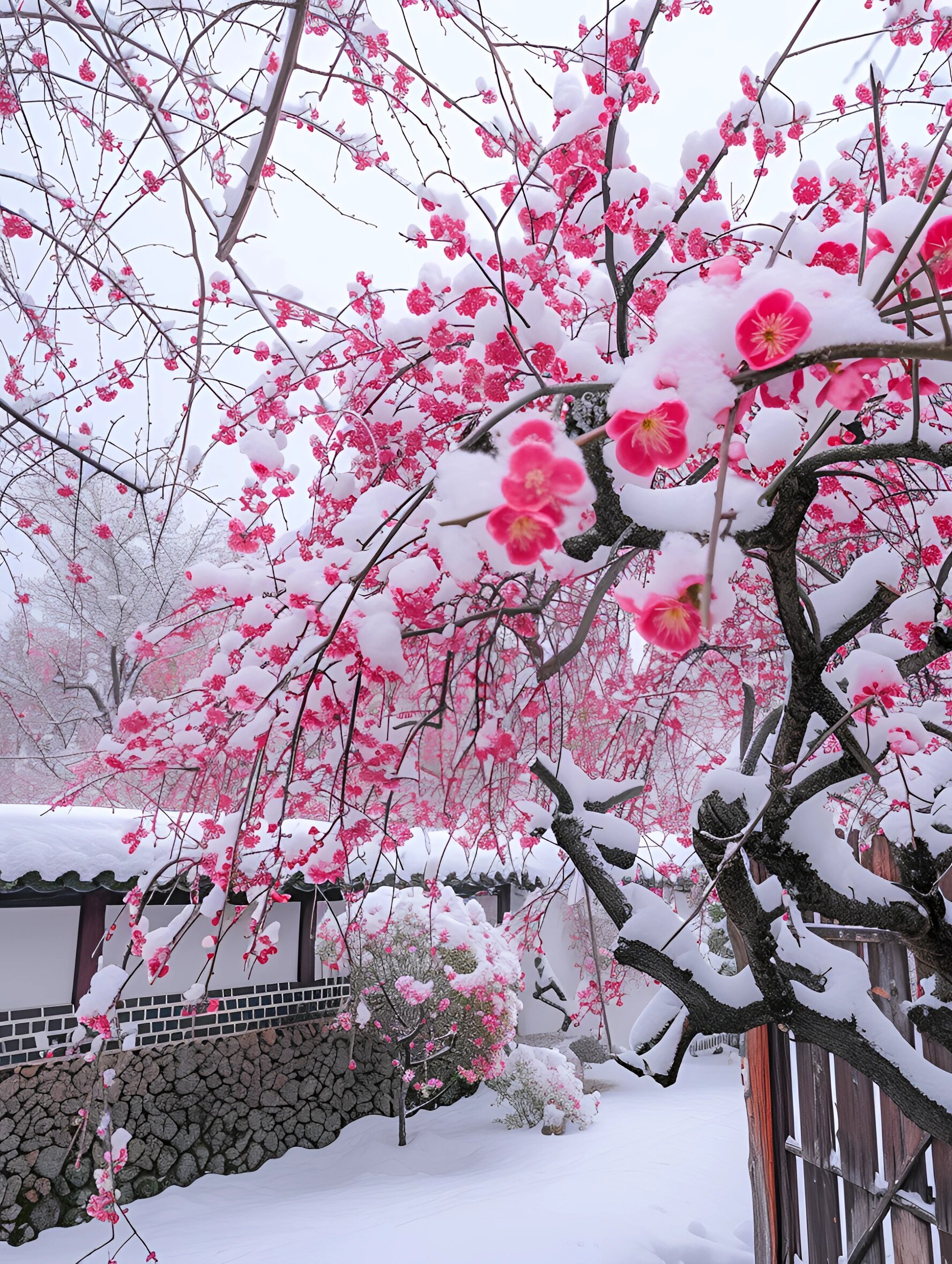 北京冬天赏梅花图片