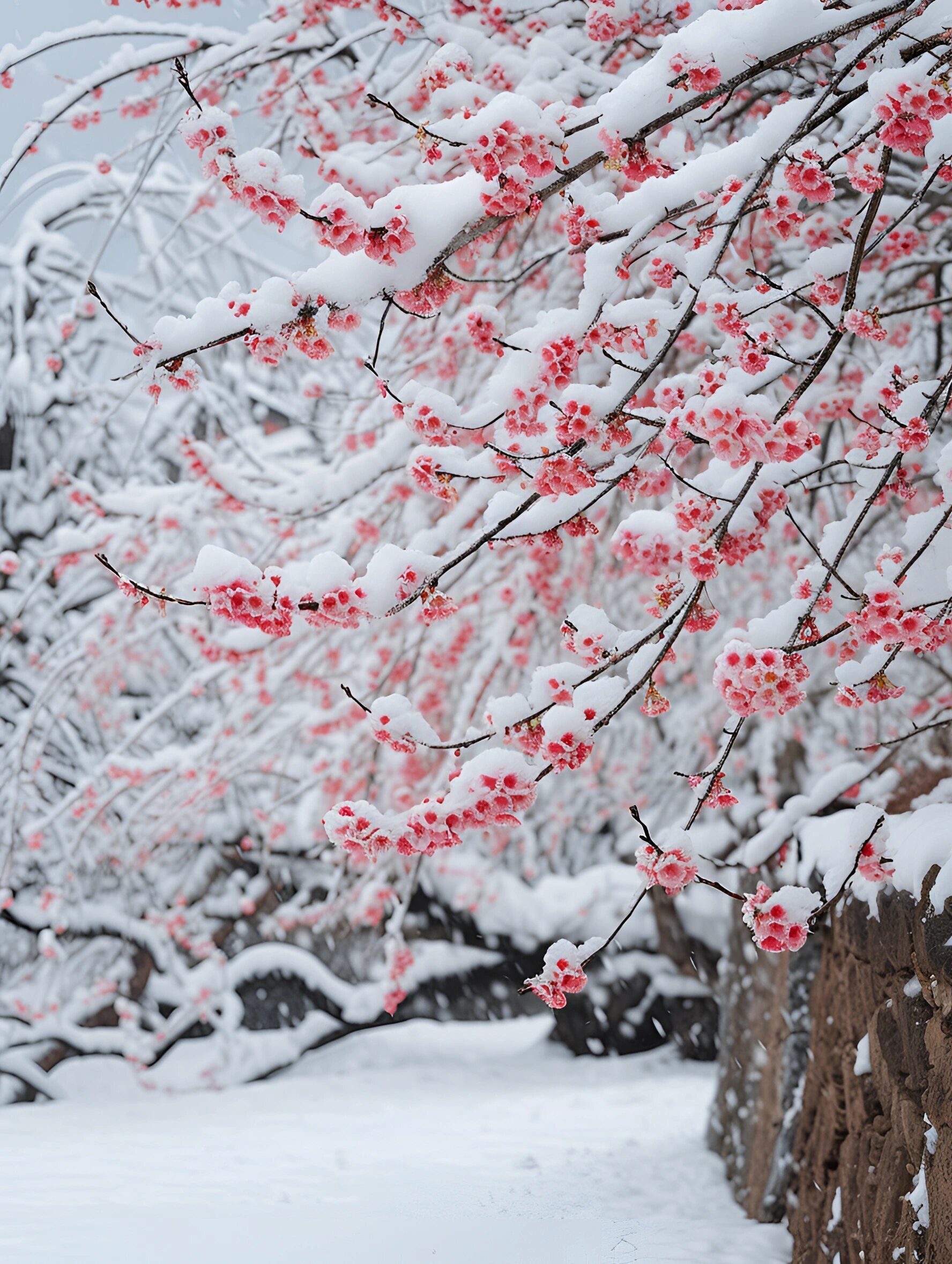 梅花飞舞漫天雪图片图片