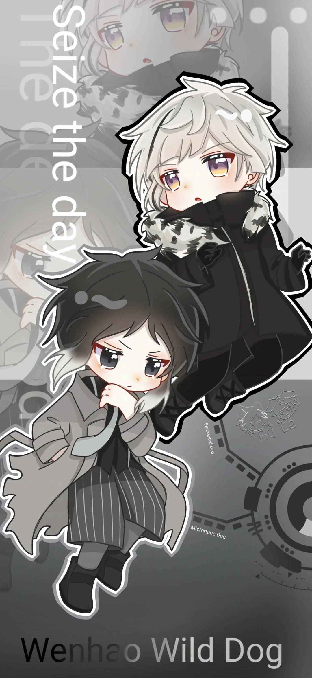 转载,可以存图#文豪野犬# #文豪野犬中岛敦# #文豪野犬芥川龙之介