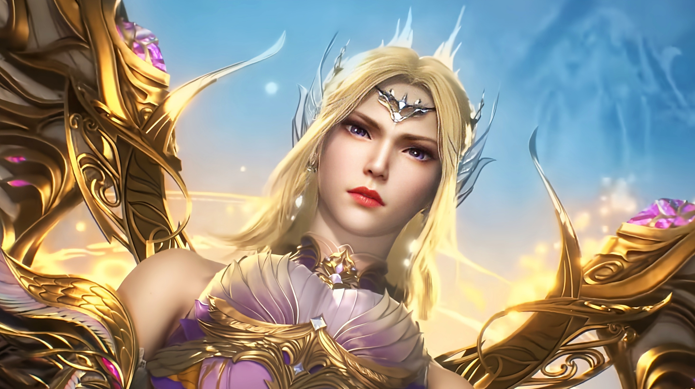 天使神千仞雪登场,成神的她身材更胜往昔,给人们一种肃然起敬的感觉