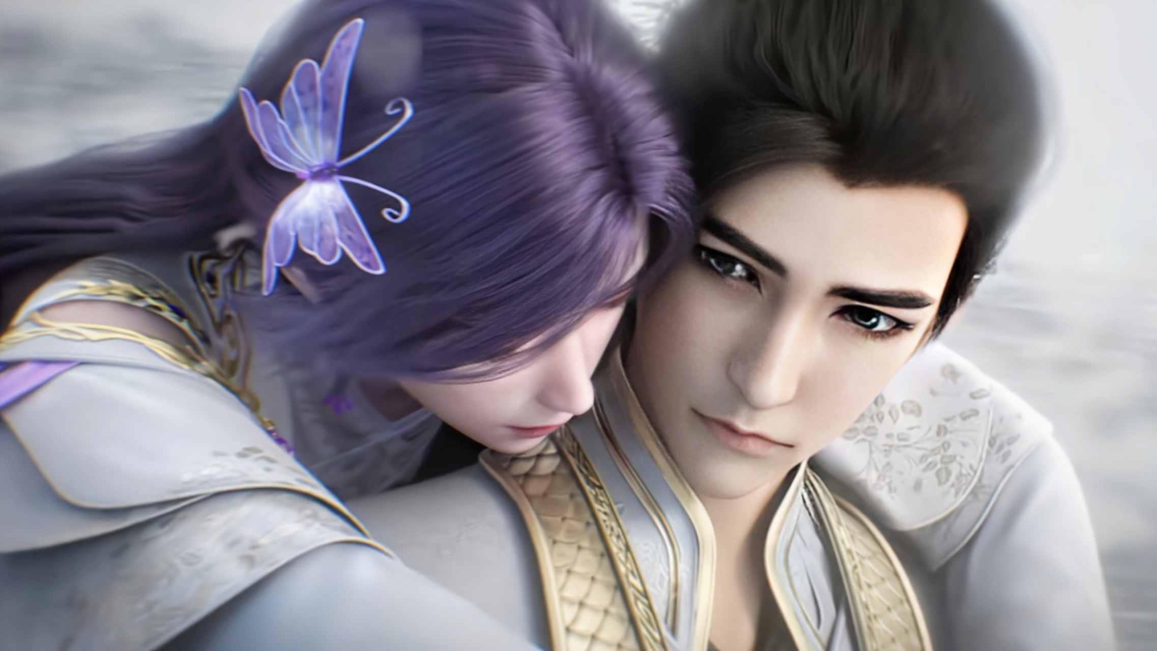 云曦在石昊修为尽毁时,甘愿陪石昊去往下界,照顾石昊父母,为石昊生子