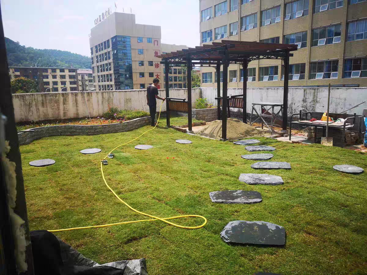 重庆专业花园开荒设计铺设草坪