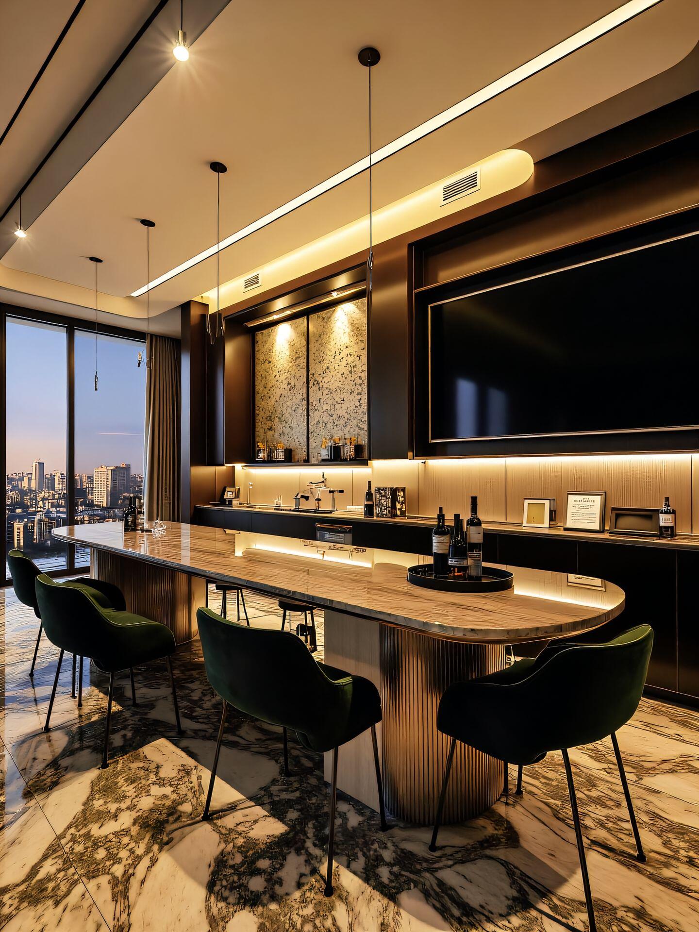 黑金复式顶层大宅,演绎当代高奢美学