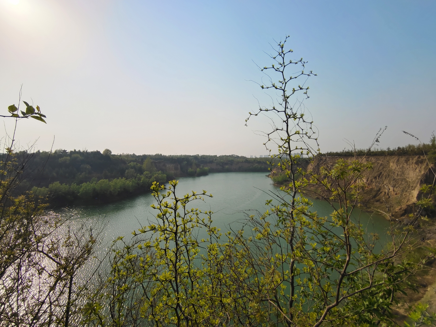 四月的郑州凤凰岛,春意盎然,花香四溢.