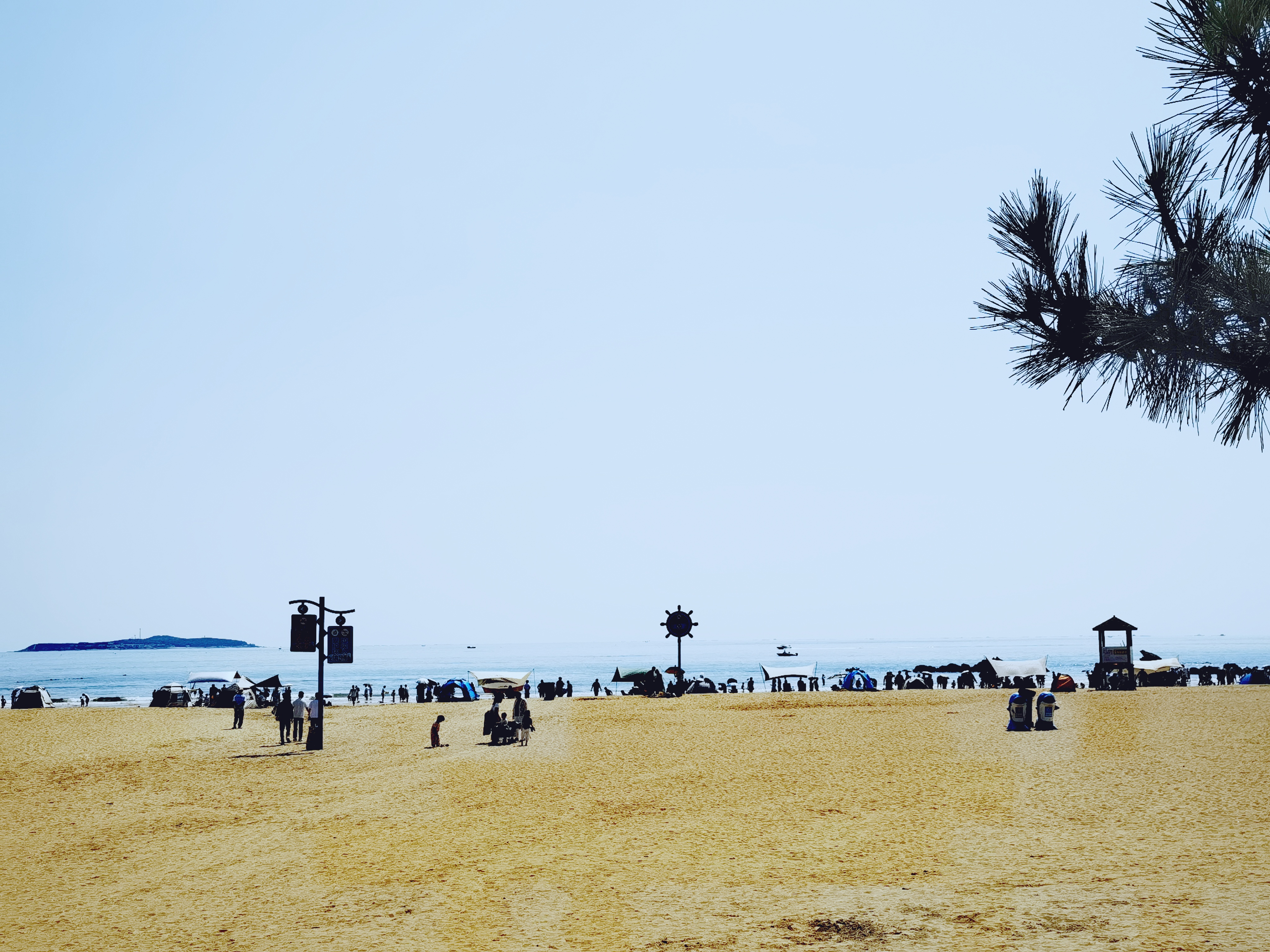 青岛西海岸金沙滩景区,号称拥有亚洲最大的沙滩