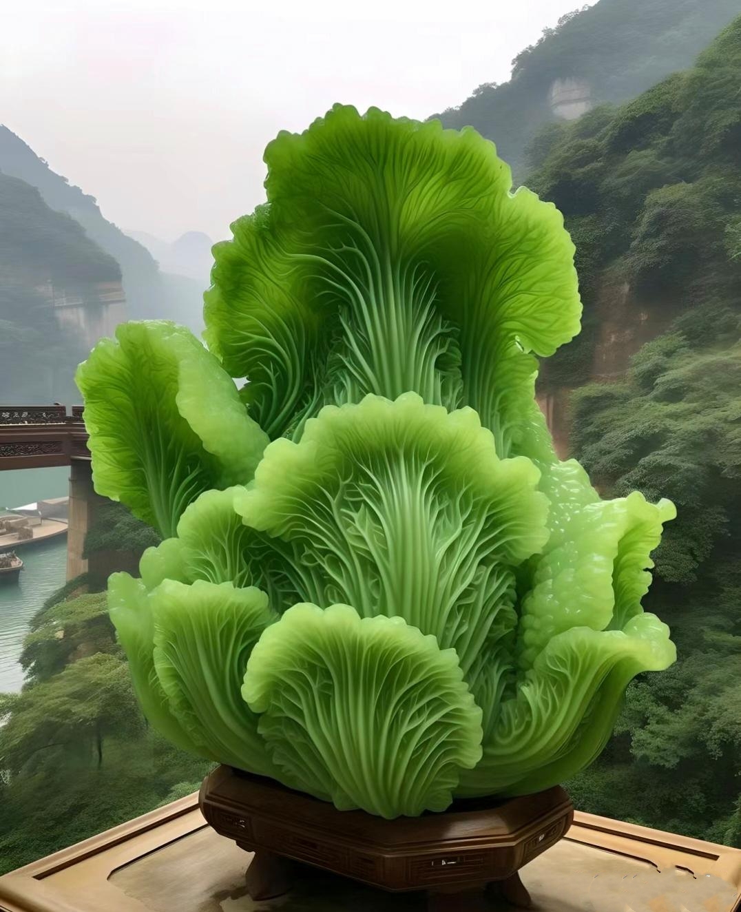 这颗巨大的绿色大白菜,简直让我惊呆啦!