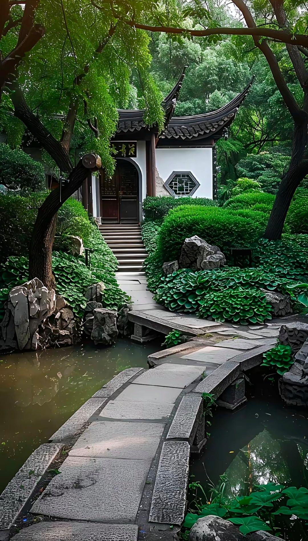 那座古典庭院,宛如一颗璀璨的明珠,镶嵌在时光的长河中.