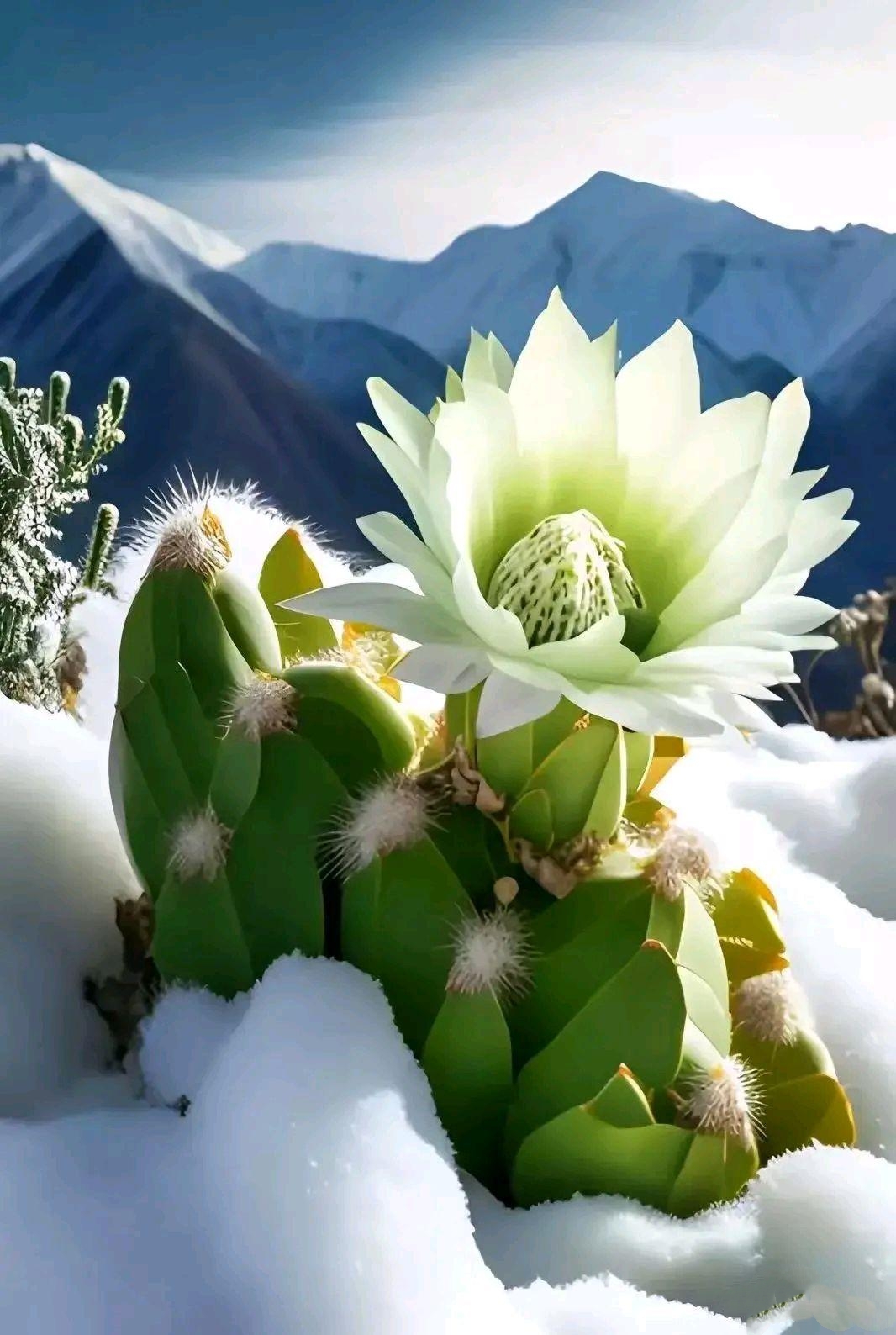 高山雪莲是一种非常独特和珍贵的植物.