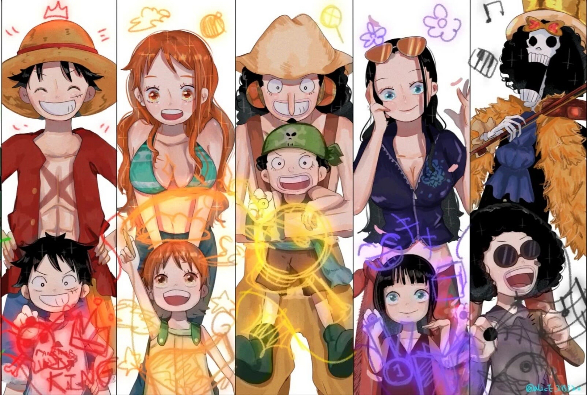 动漫壁纸# 海贼王路飞一伙