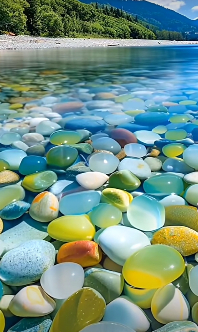 瞧瞧这清澈的海水,漂亮的鹅软石,是不是让人心神向往?