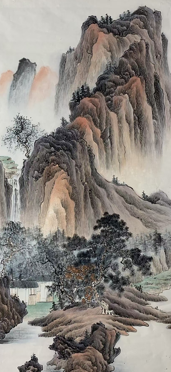 工笔仿古山水画