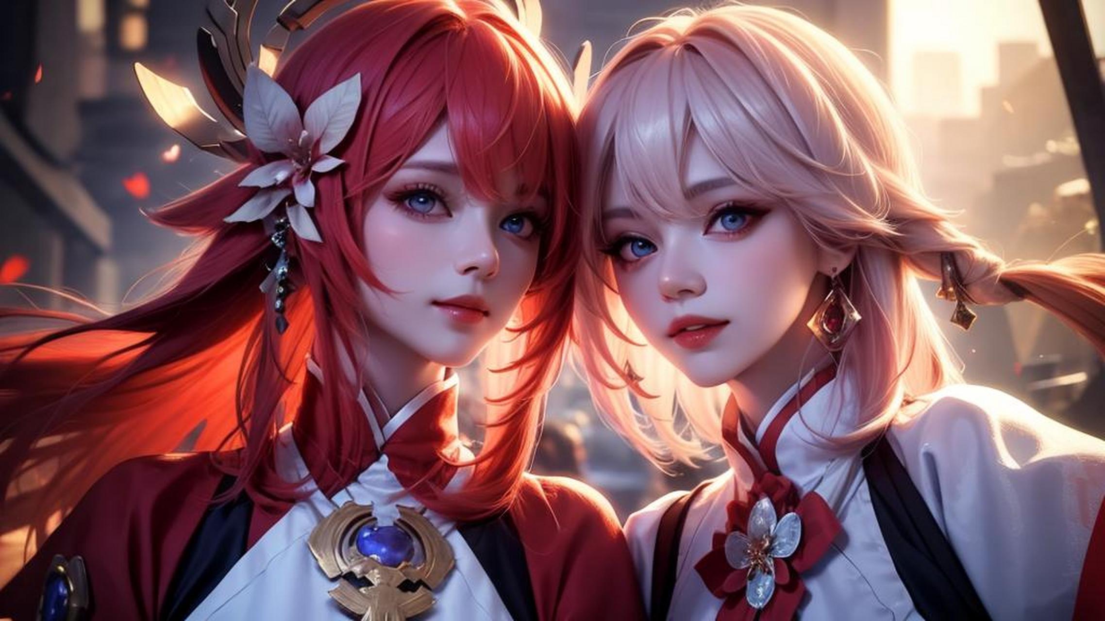 原神,八重神子#ai绘画# #壁纸# #插画# #原神