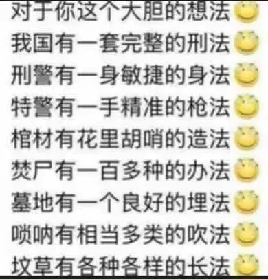 对于你这个大胆的想法,我国有一套完整的刑法