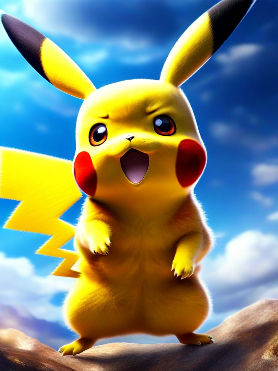 ai绘画出来的皮卡丘.#动漫壁纸