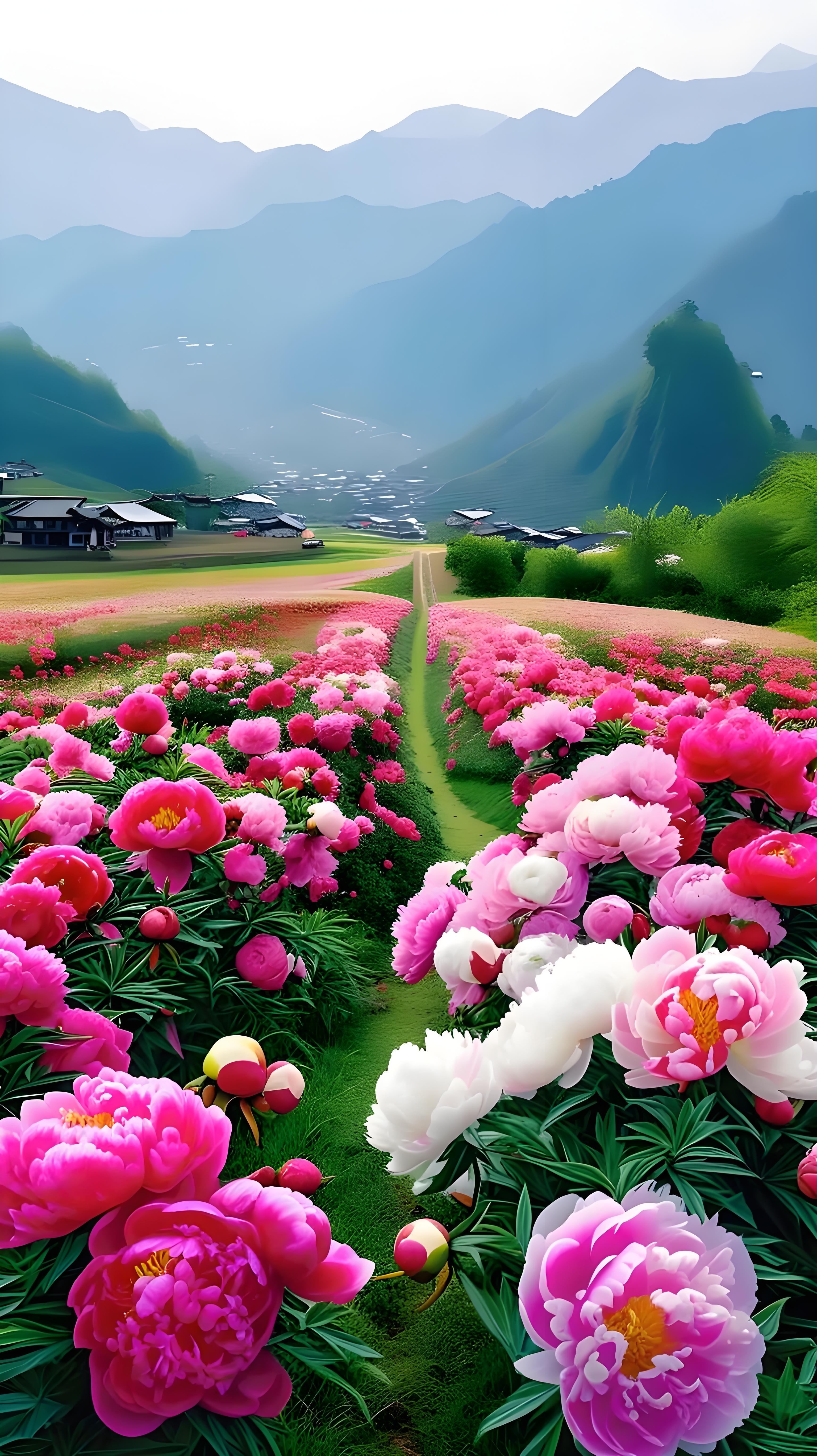 莫道牡丹真国色,此花逸态亦天香. 注:图片艳色花图片牡丹花