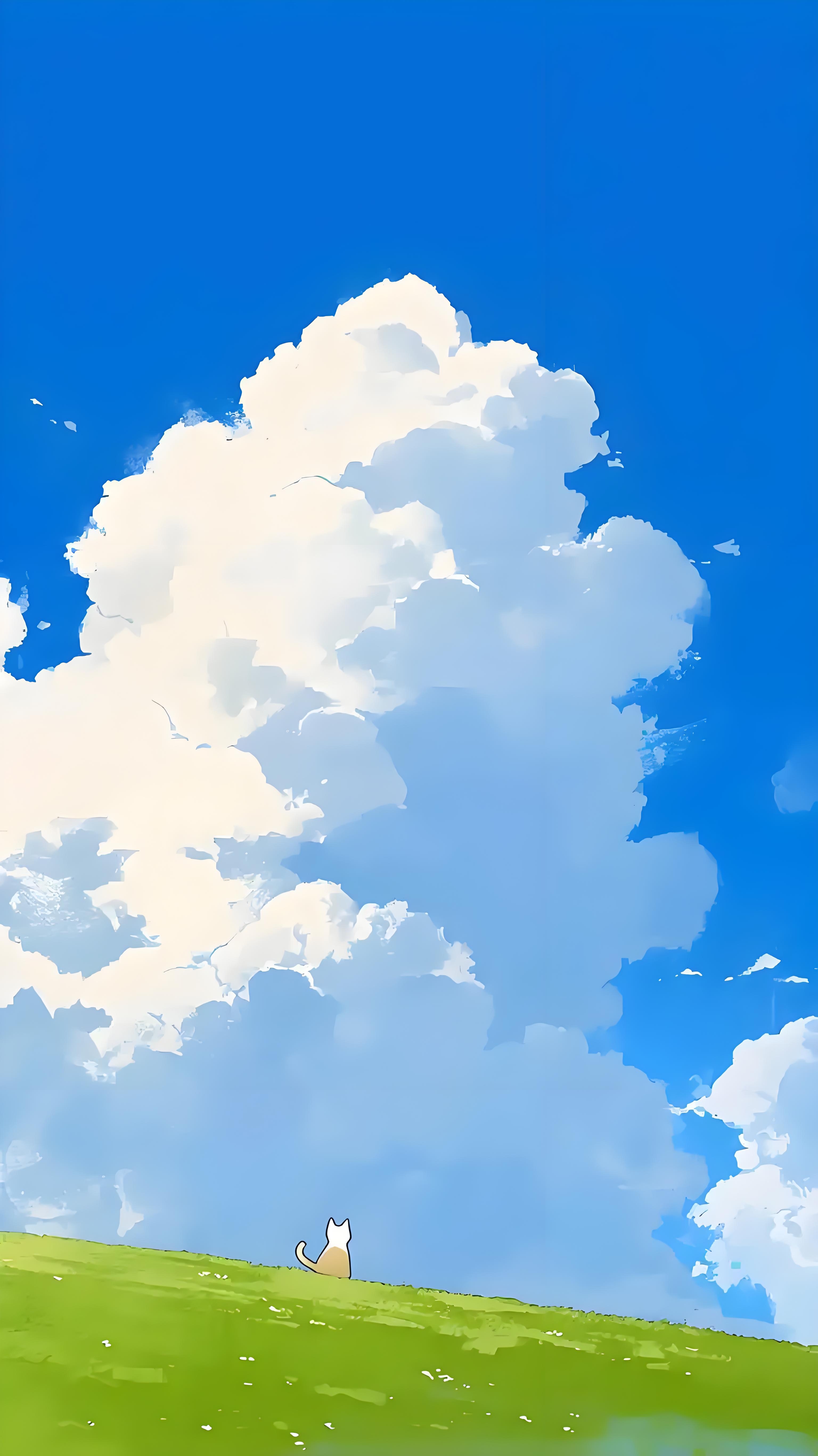 七律治愈壁纸 深山藏诗韵 方寸屏中天地开,云舒天碧绝纤埃