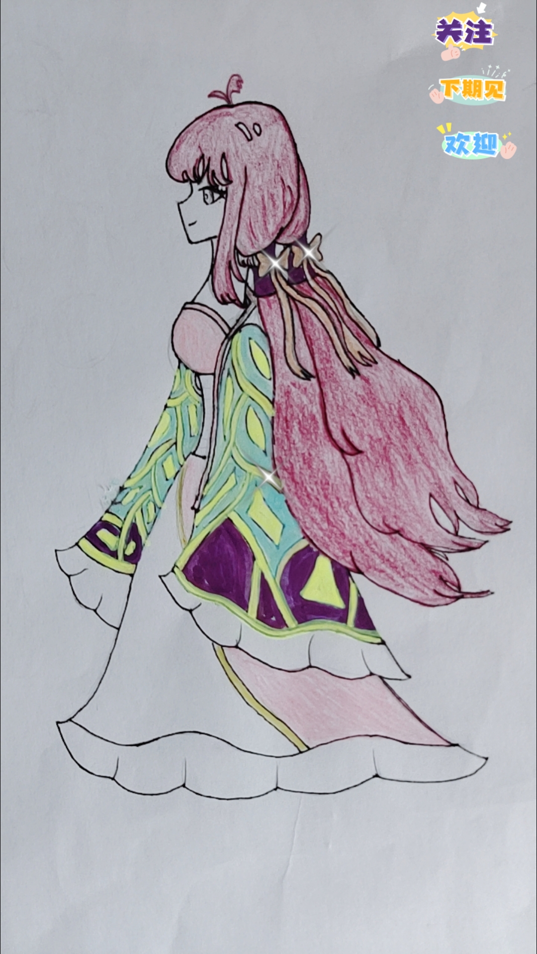 无聊,随便发一张画吧[大笑],以后一起加油[鼓掌][温暖][中国][中国