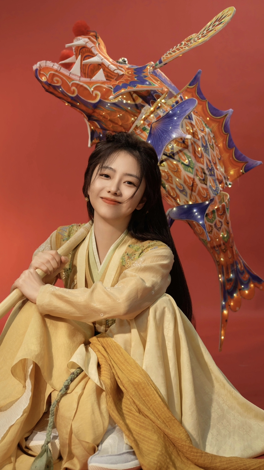 谭松韵在电视剧《逍遥》中饰演女主角,该剧是一部古装仙侠