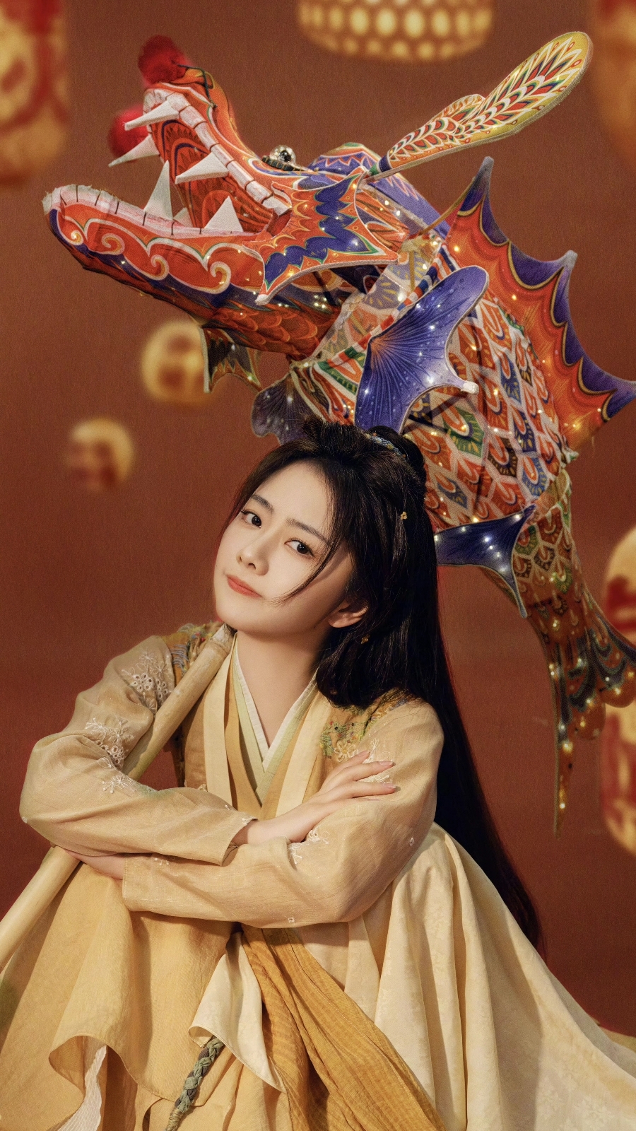 谭松韵在电视剧《逍遥》中饰演女主角,该剧是一部古装仙侠