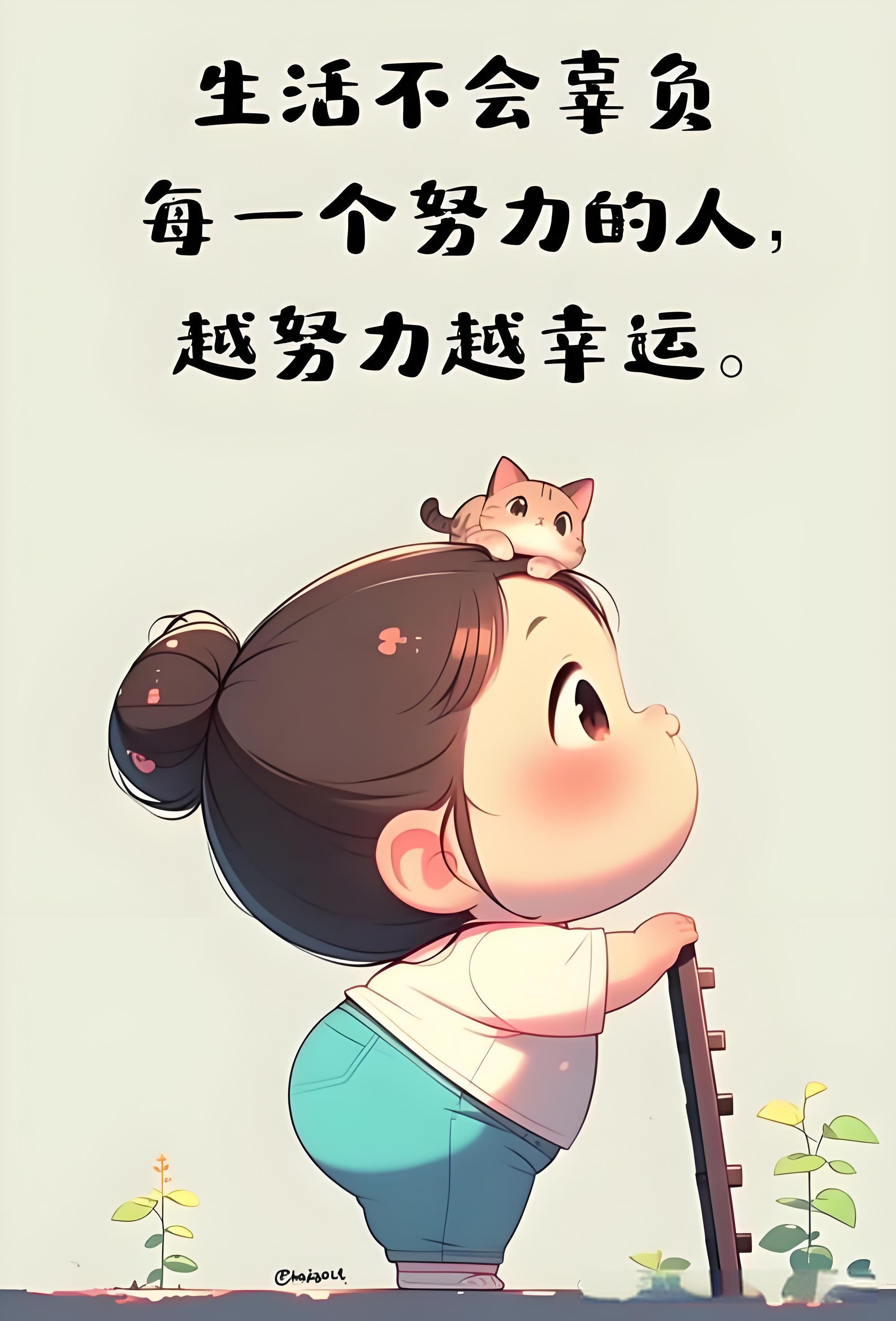 歲月深長 萬物有期 願努力的你風雨之後見彩虹 陽光