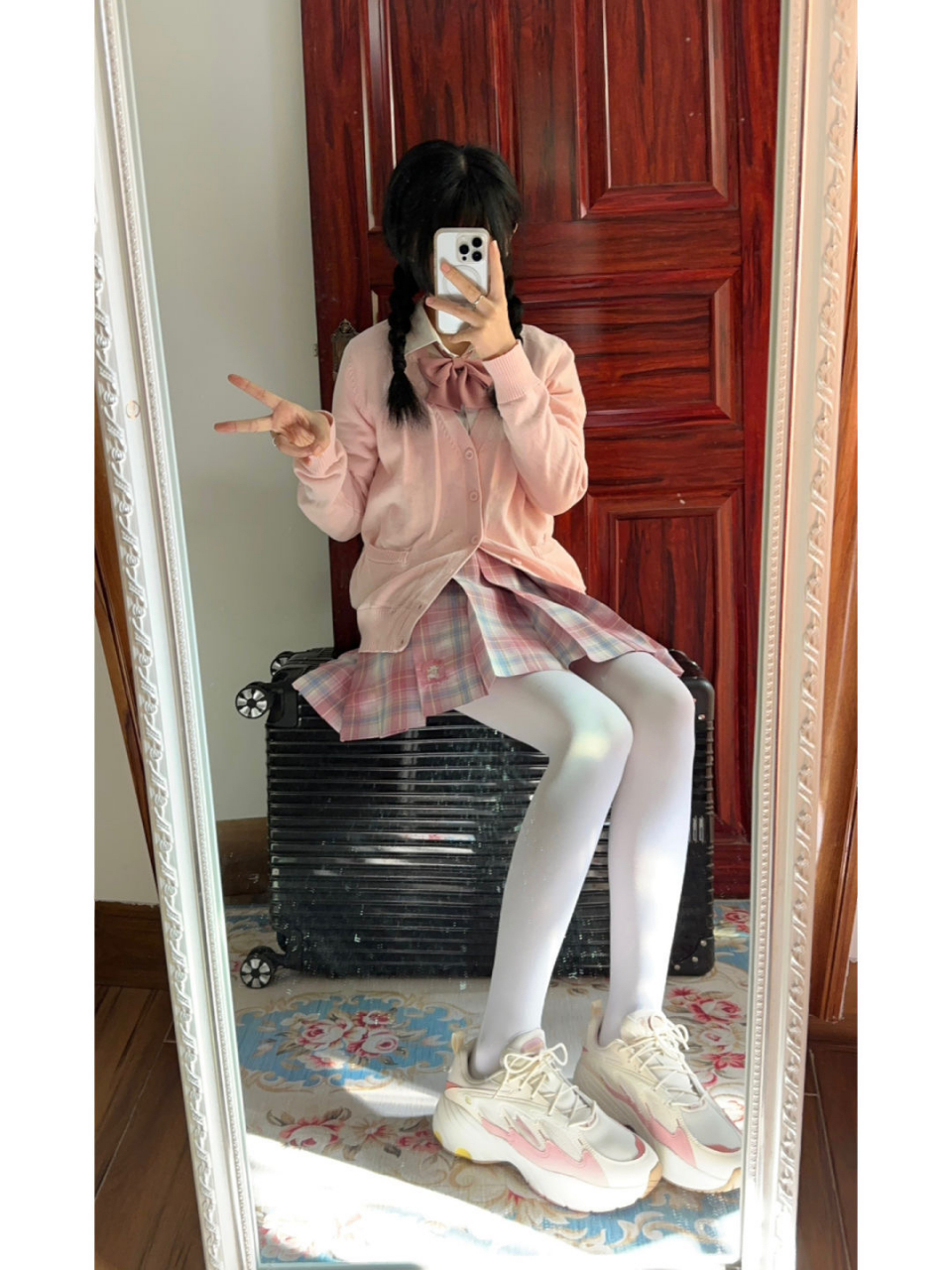 复古老爹鞋 少女心满满生成粉的配色很难不爱 奶呼呼的 好喜欢!