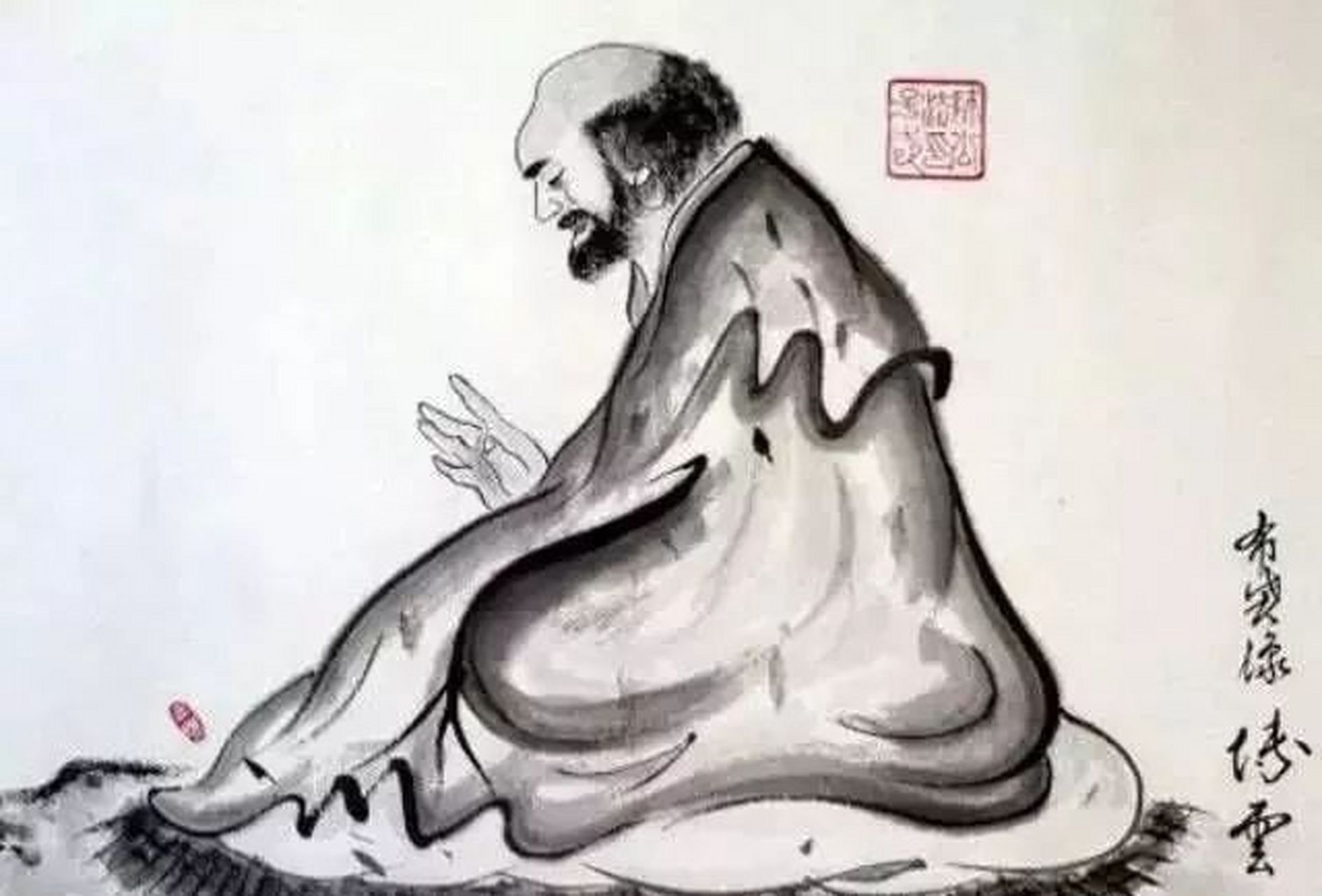 大师兄:磨瓦岂能成镜? 达摩:既然磨瓦不能成镜,那坐禅又岂能成佛?