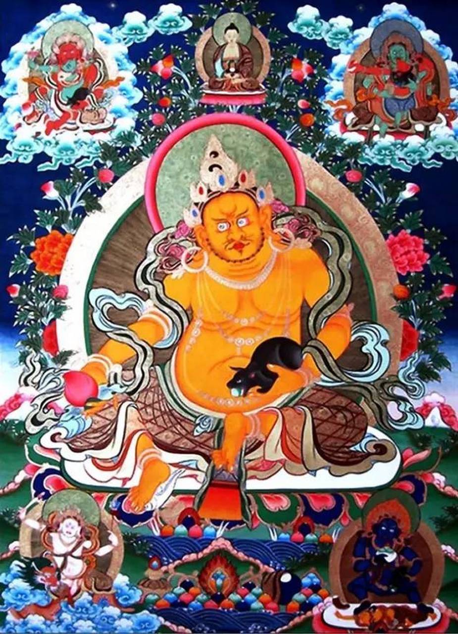 绿财神的传承比较特别,出自藏密无上瑜伽部之不二续"时轮金刚本续"
