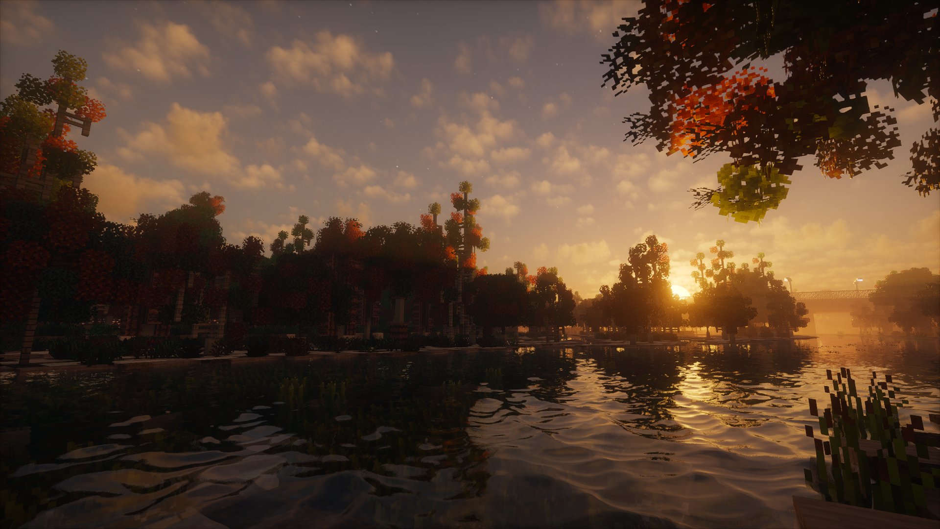 分享一些mc光影图~ 第一张是本人截的photon光影, 剩下