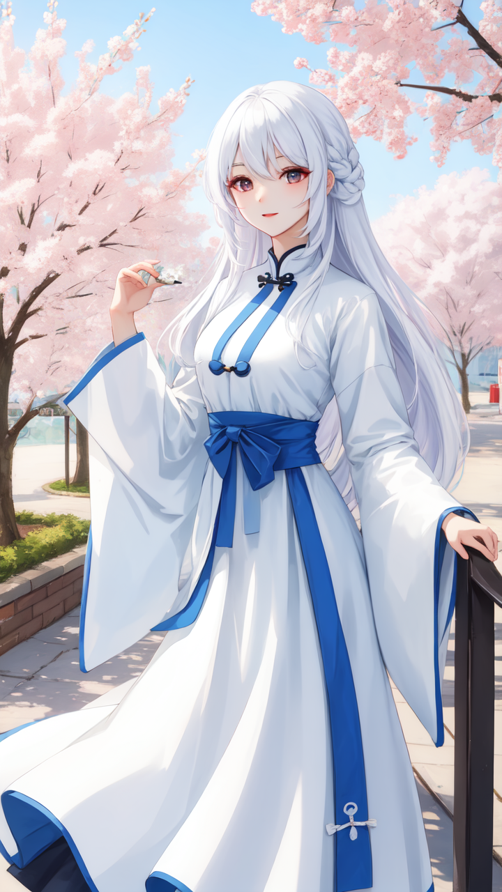 二次元# #动漫# 白发魔女