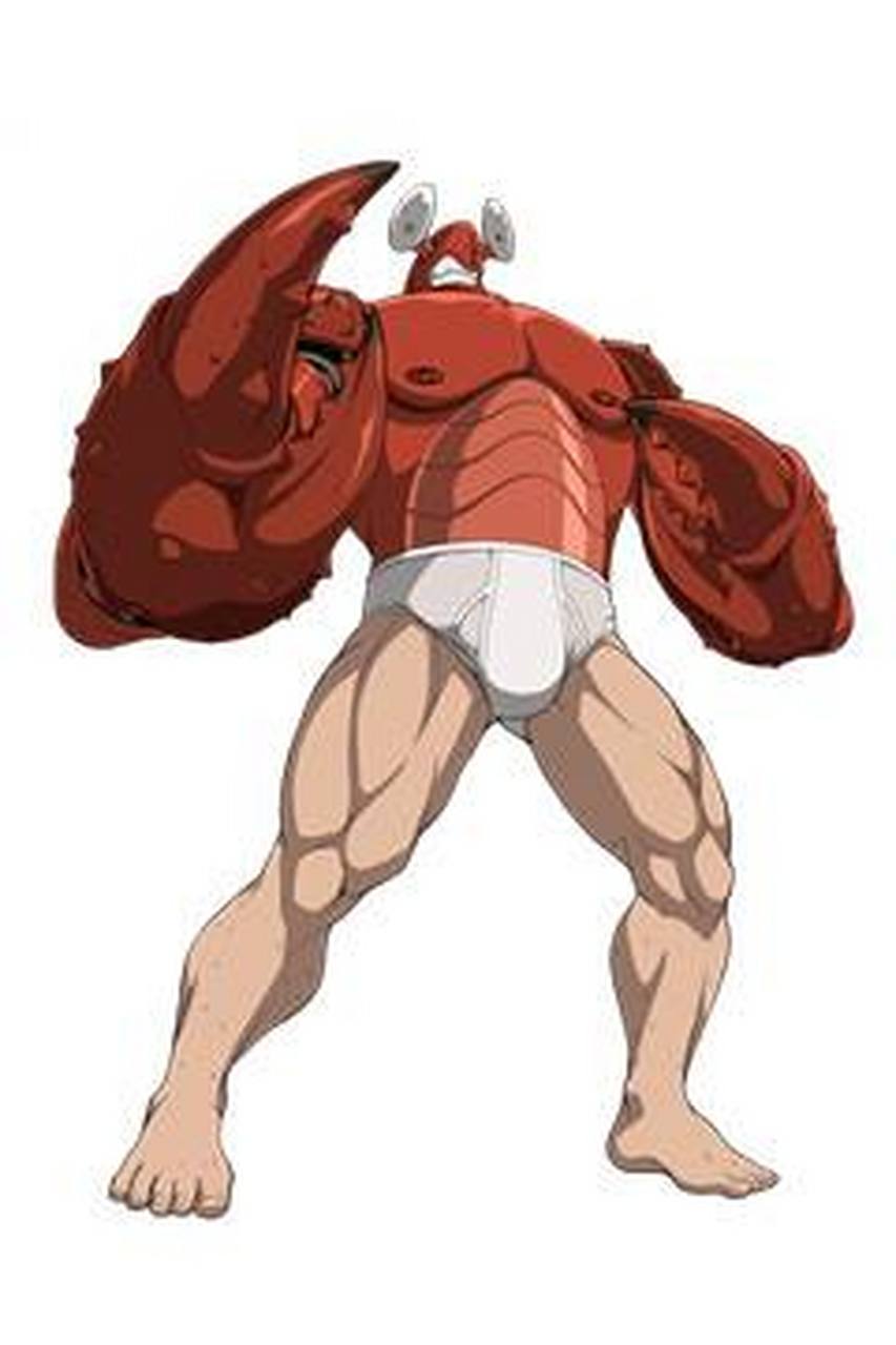 蟹老板:这个造型这个眼睛,螃蟹男,莫非你和我是亲戚?[滑稽]