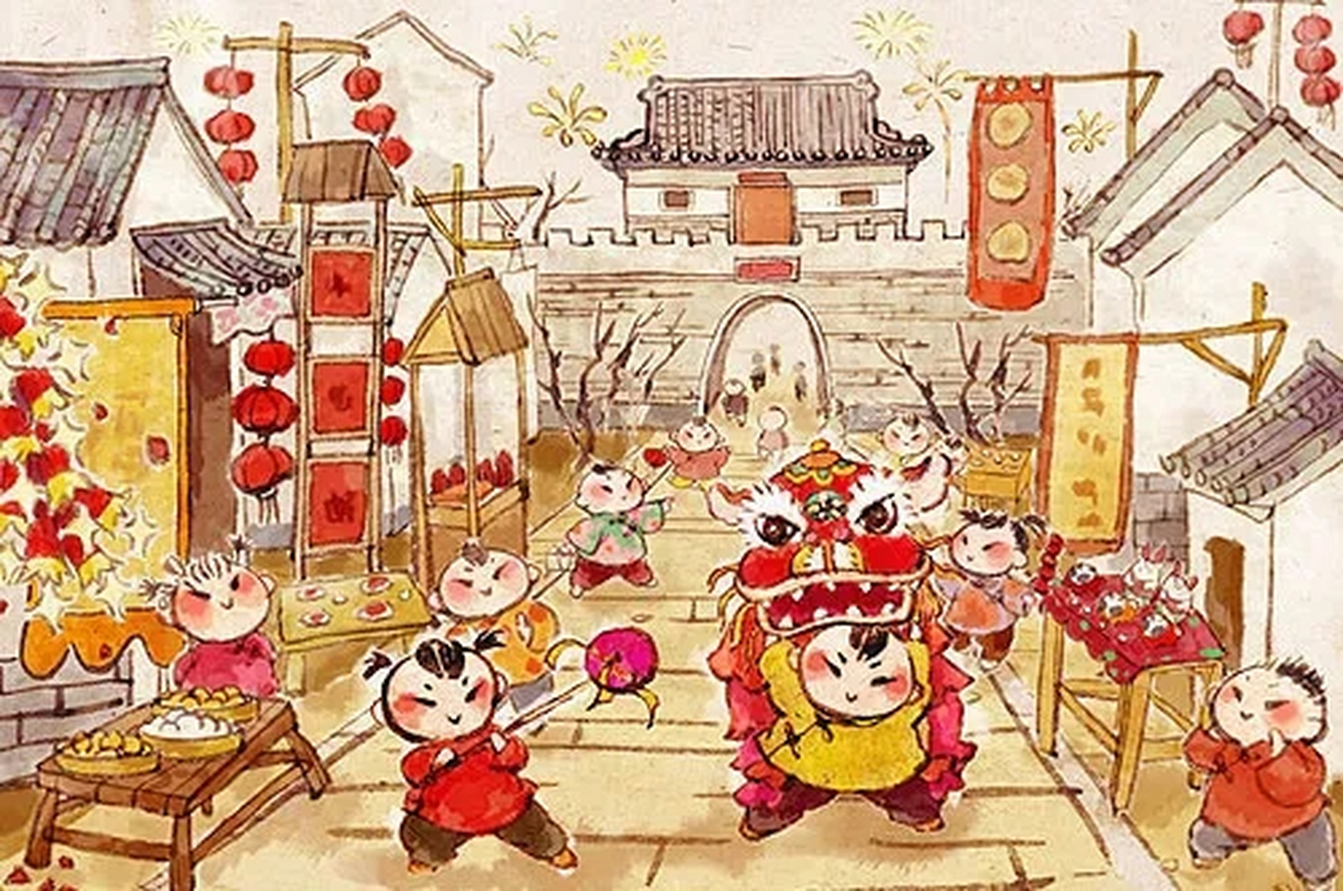关于春节民俗,有一首歌谣是这样唱的,"小孩小孩你别馋,过了腊八就是年