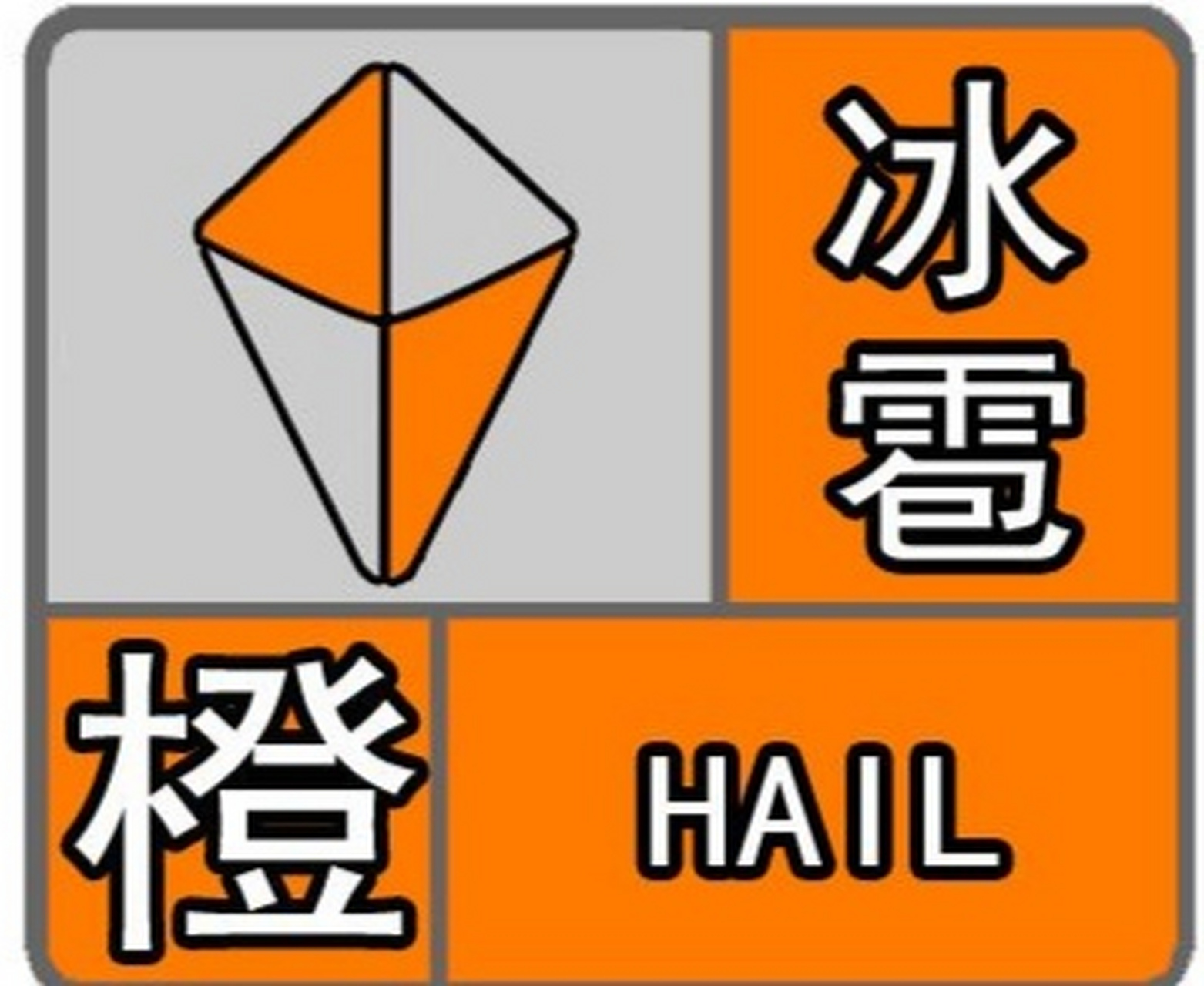 冰雹橙色预警 #郑州天气# 【冰雹橙色预警】郑州市气象台6月2日19时12