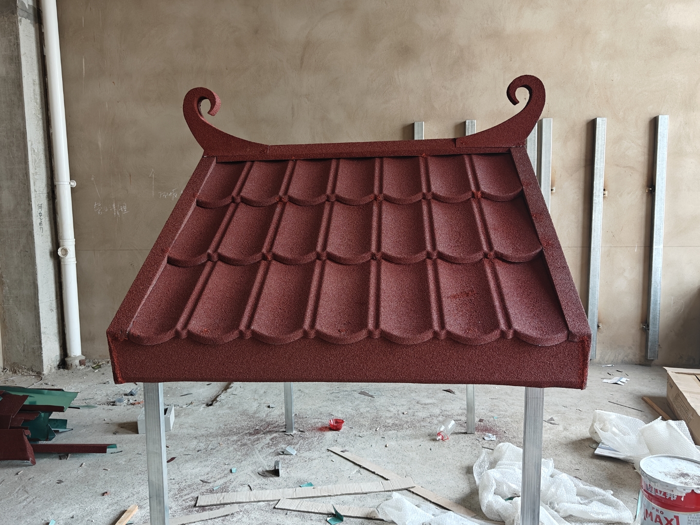 彩石金属瓦  仿古彩石瓦  高端大气美观 重量轻易安装  隔音隔热抗