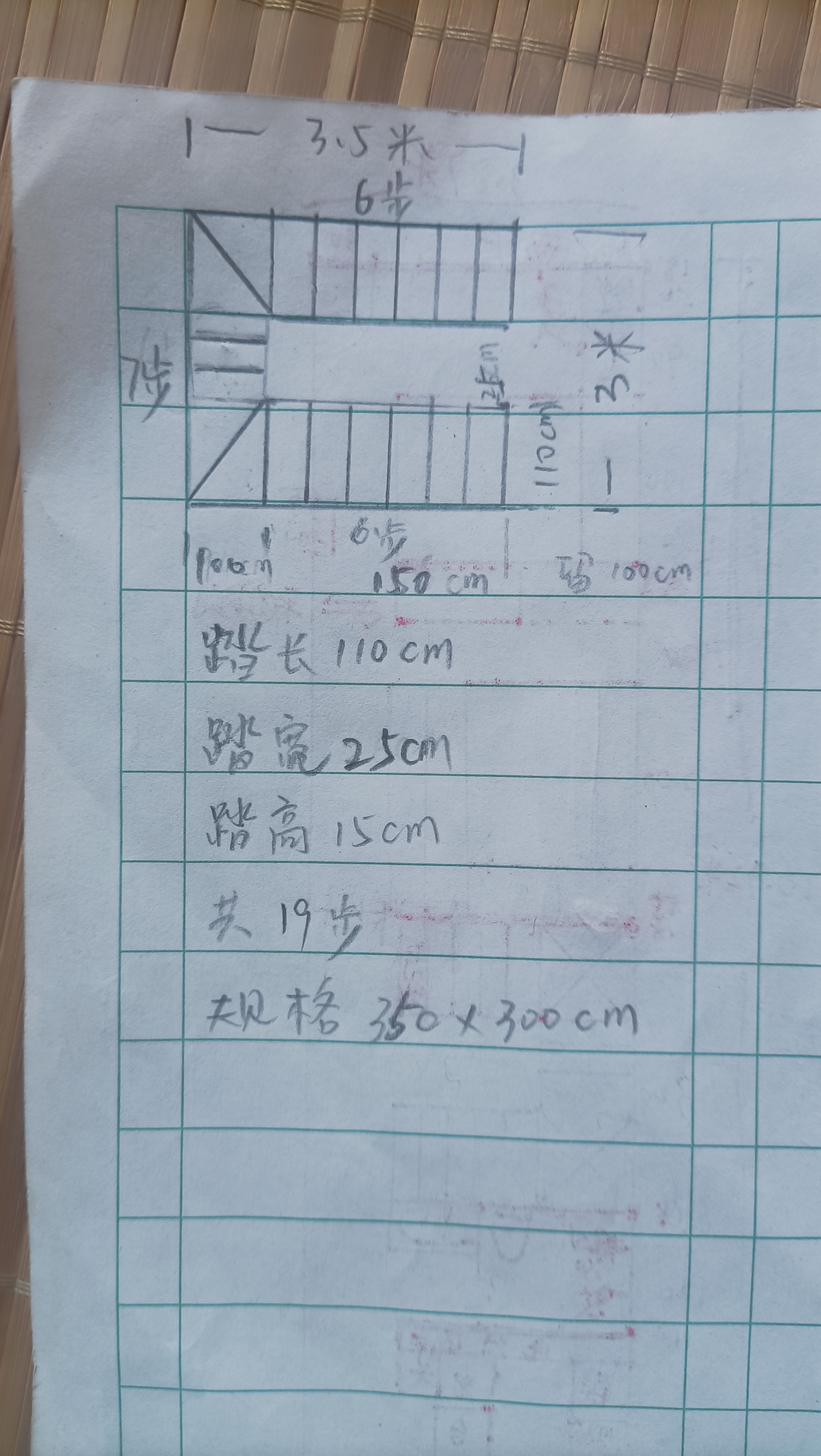 3.5米楼梯设计图图片