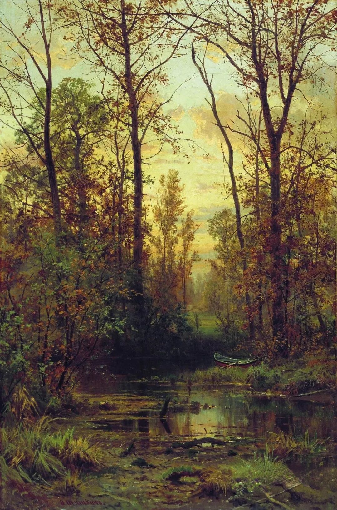 ivanovich shishkin )的森林风景油画作品