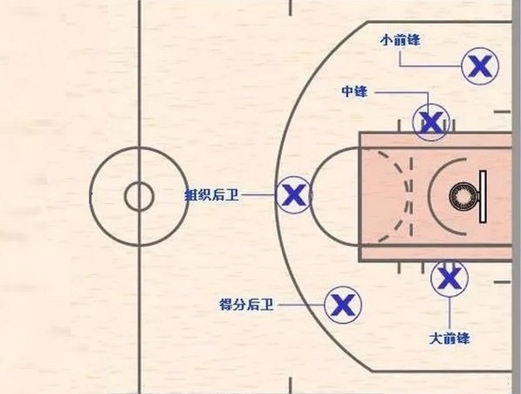 百度知道 查看全部2个回答 篮球队员位置分布图?