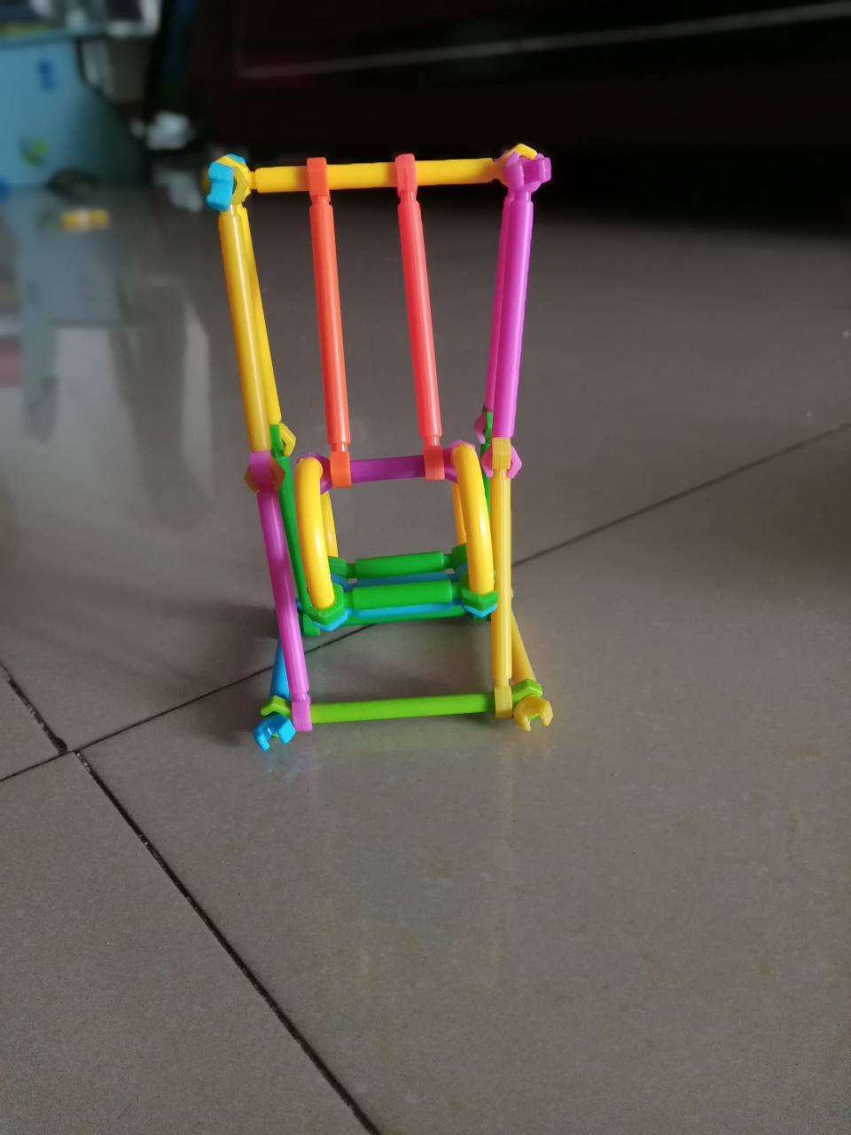 聪明棒手工 秋千