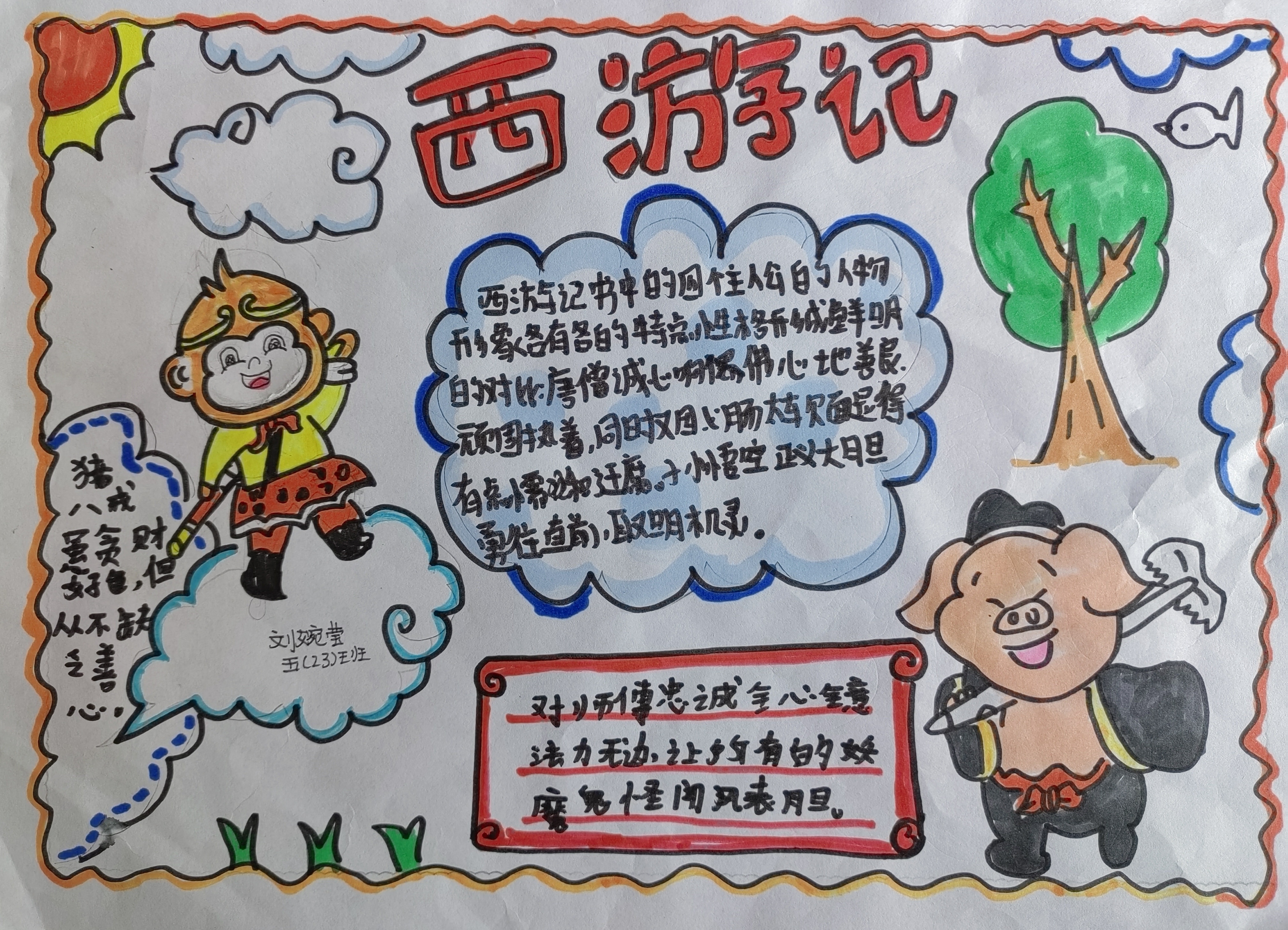 名著人物形象卡