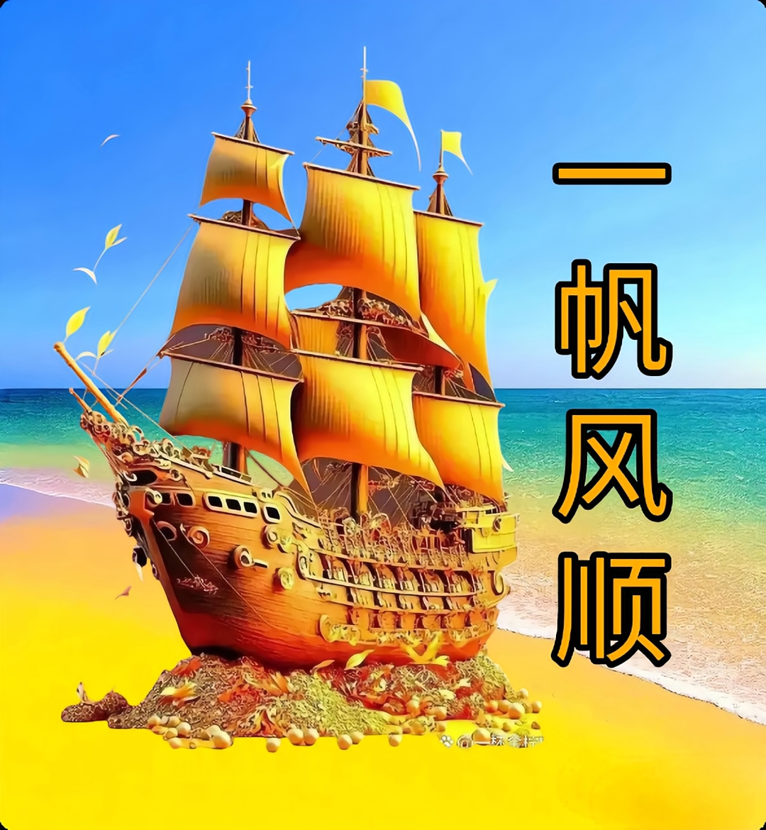 如波涛般壮阔,祝你在人生的航程中一帆风顺,乘风破浪,收获满满