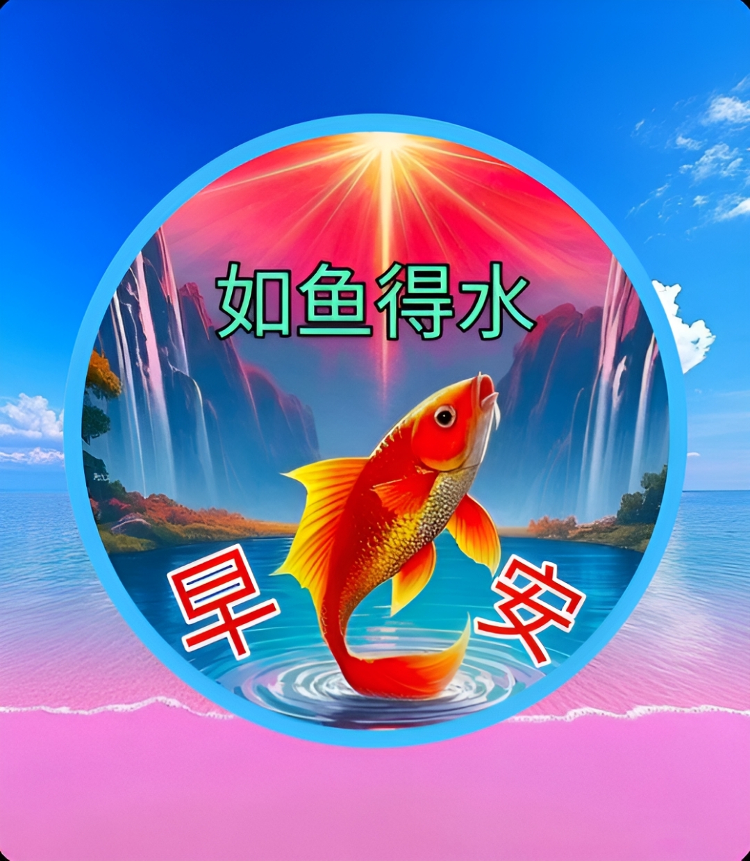 无论遇到什么困难都能像鱼一样逆境生存,找到属于自己的幸福之源