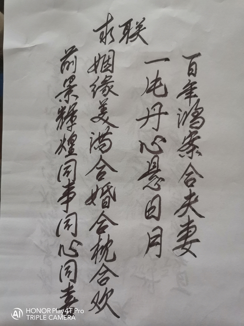 前景辉煌同事同心同喜 姻缘美满合婚合枕合欢 一片丹心悬日月 百年鸿