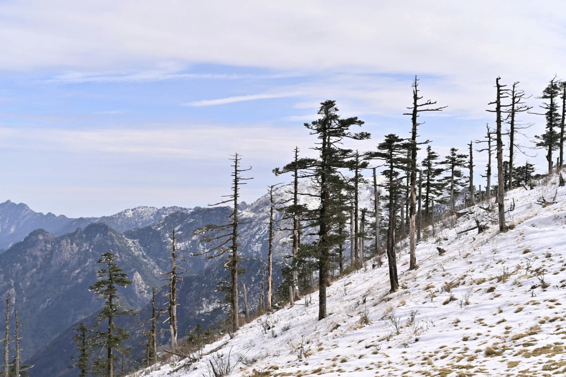 9015冬日的山景,美到让人窒息!