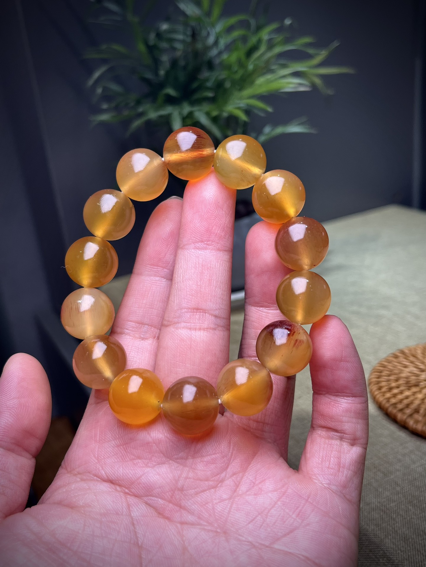 顶级收藏·极品蜜金,教科书版鱼籽纹,竹丝纹,玩过的都知道啥料子.