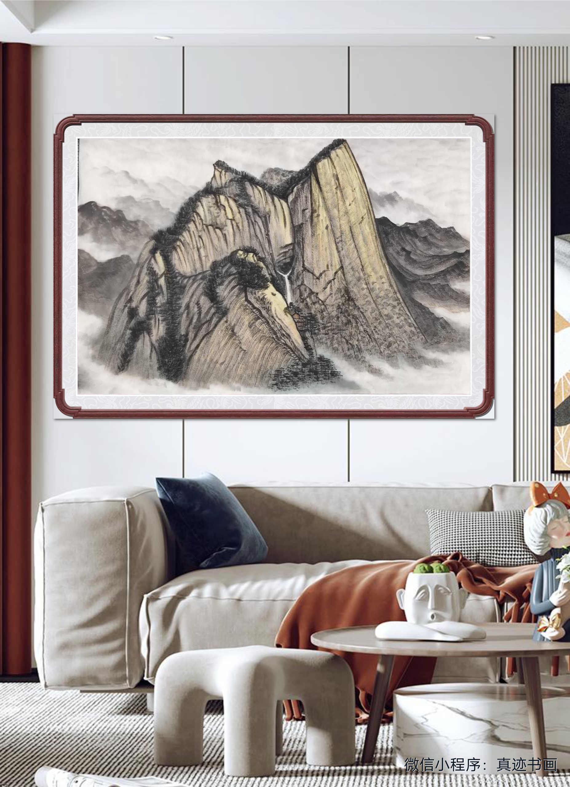 五岳画派李发鹤 西岳华山写生作品欣赏,祝福亲朋好友们岳来越好!
