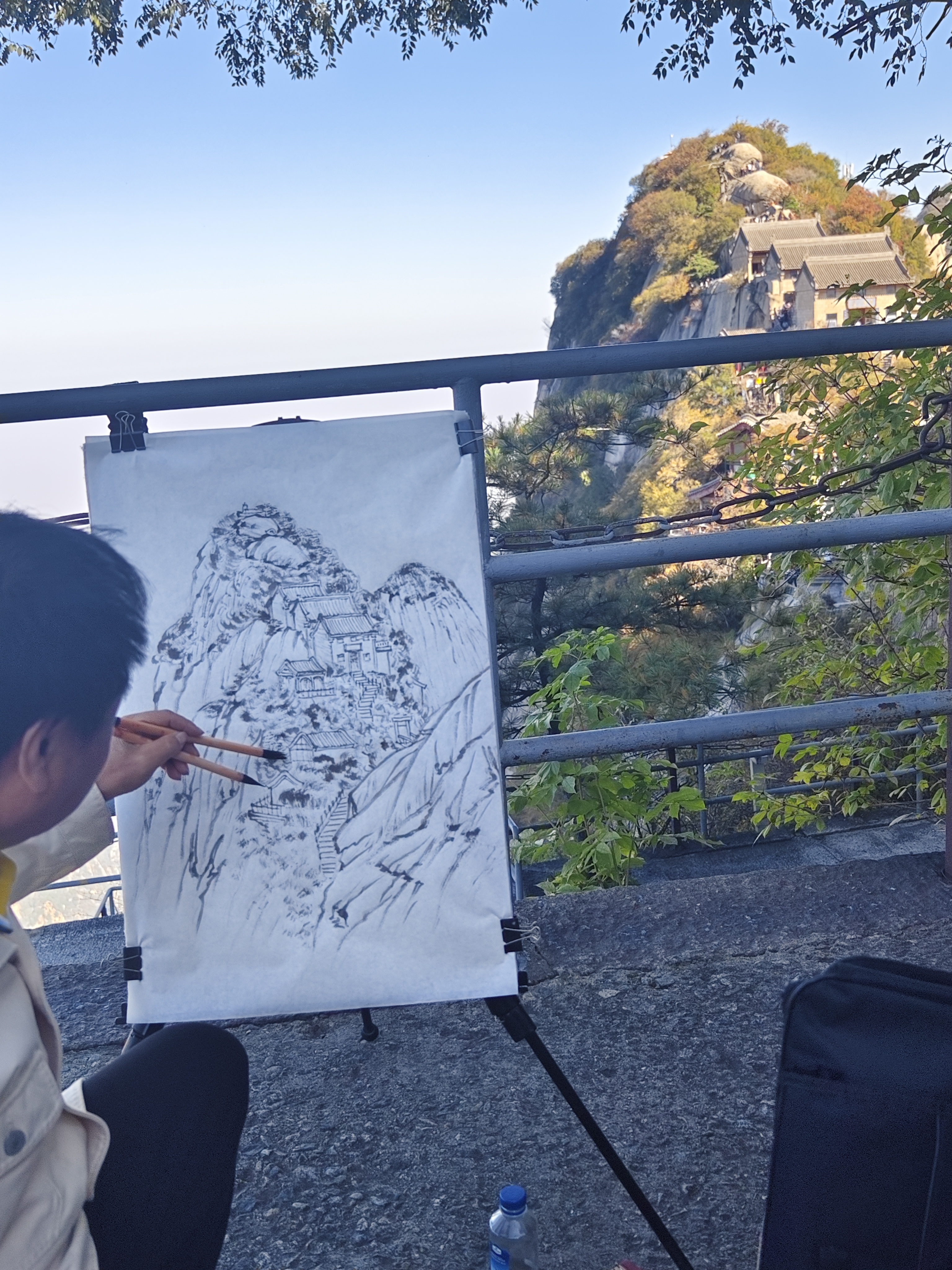 五岳画派李发鹤华山写生的美好时光与您分享!