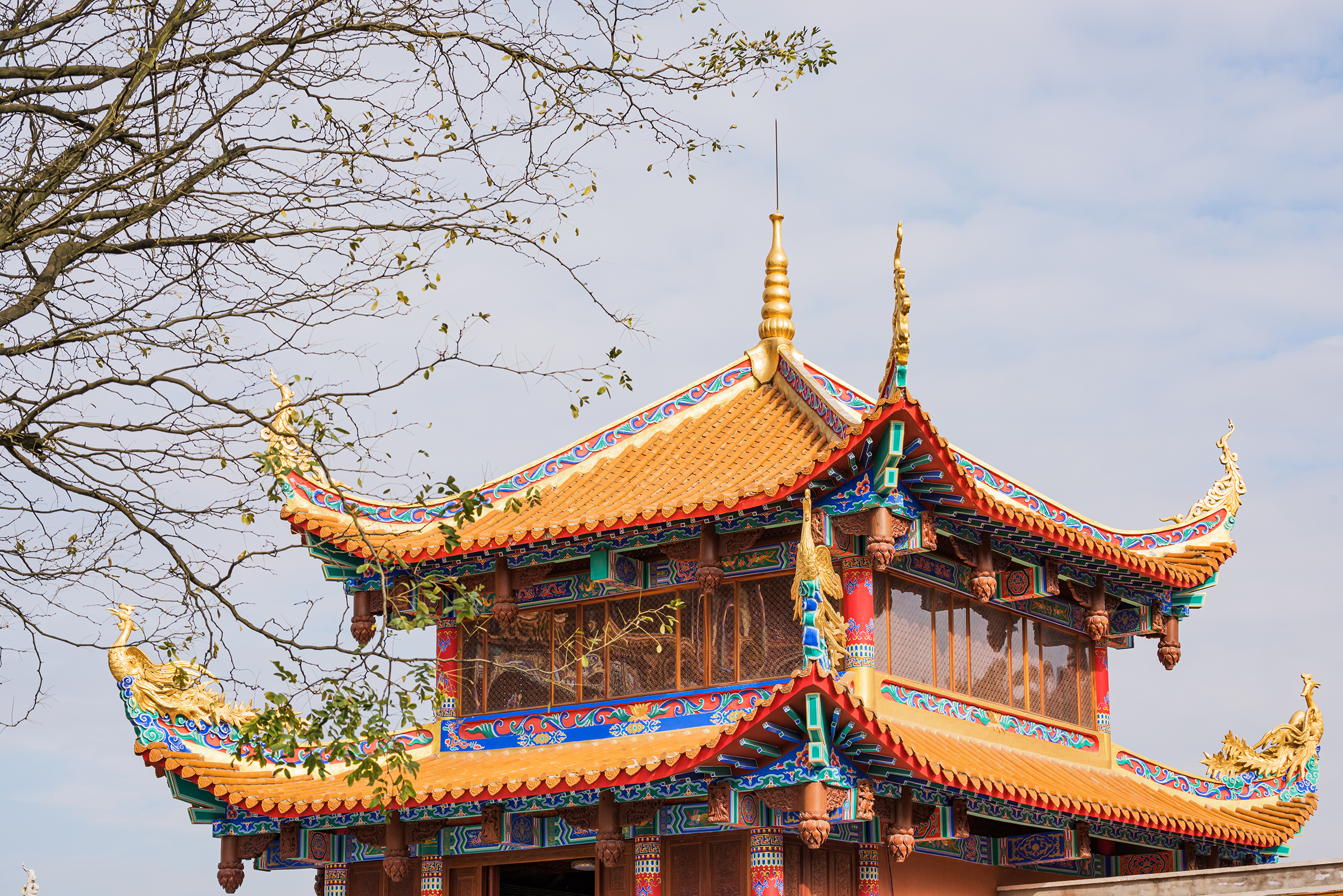 旅行# #我的旅行纪事# 巢凤寺坐落在贵州清镇市城区,始建于明朝初 