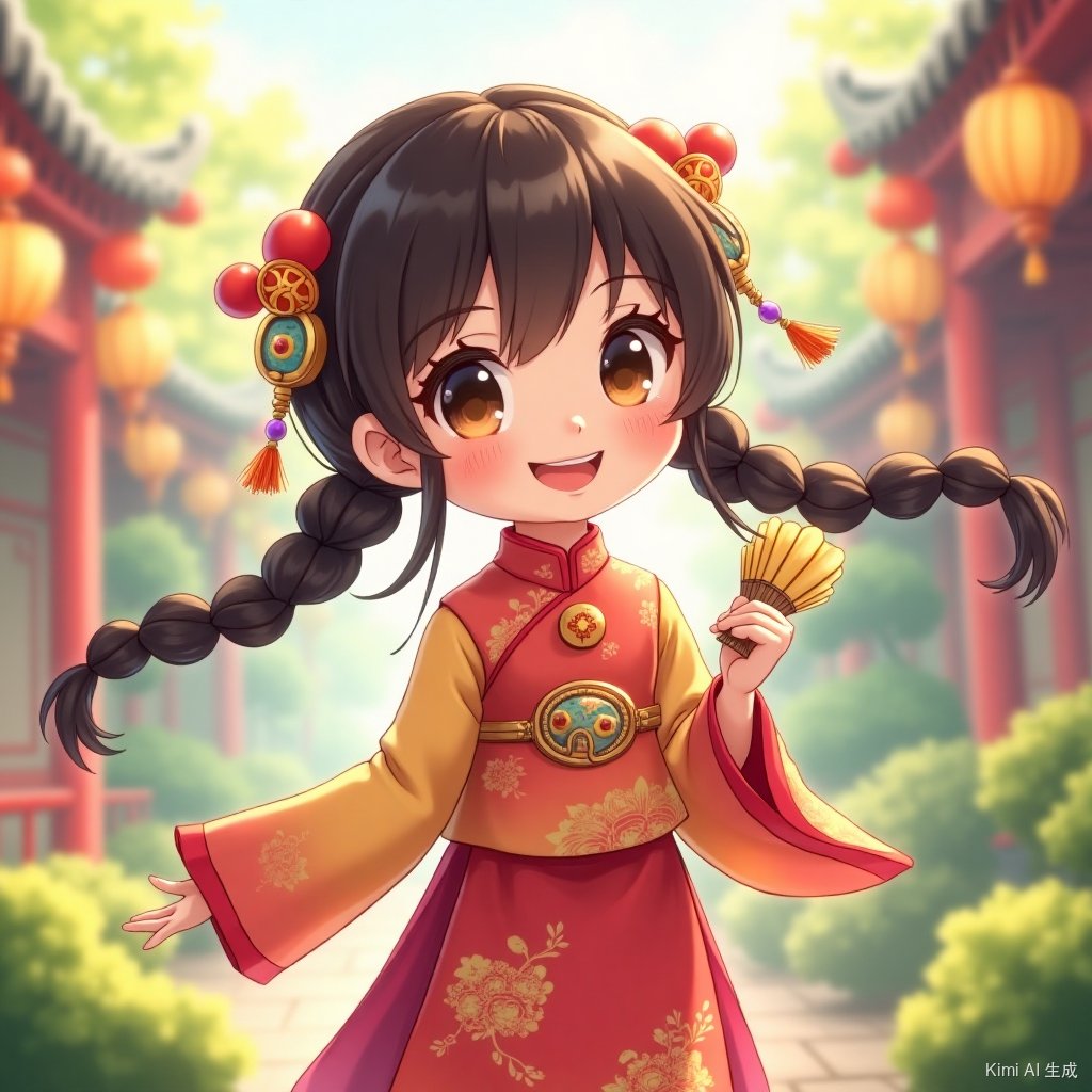 新中式动漫头像融合了中国传统元素与现代动漫风格,展现出独特的东方