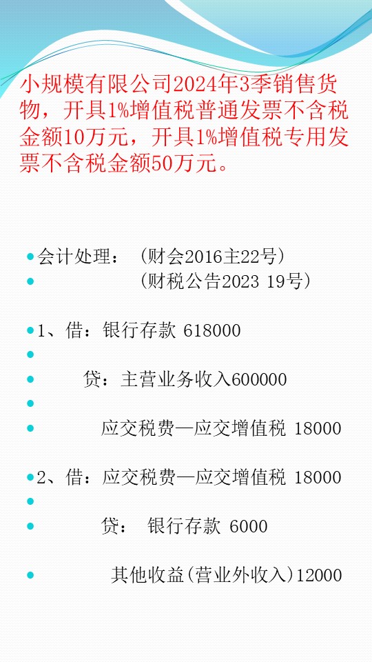 小规模企业开增值税专用发票税率是多少?